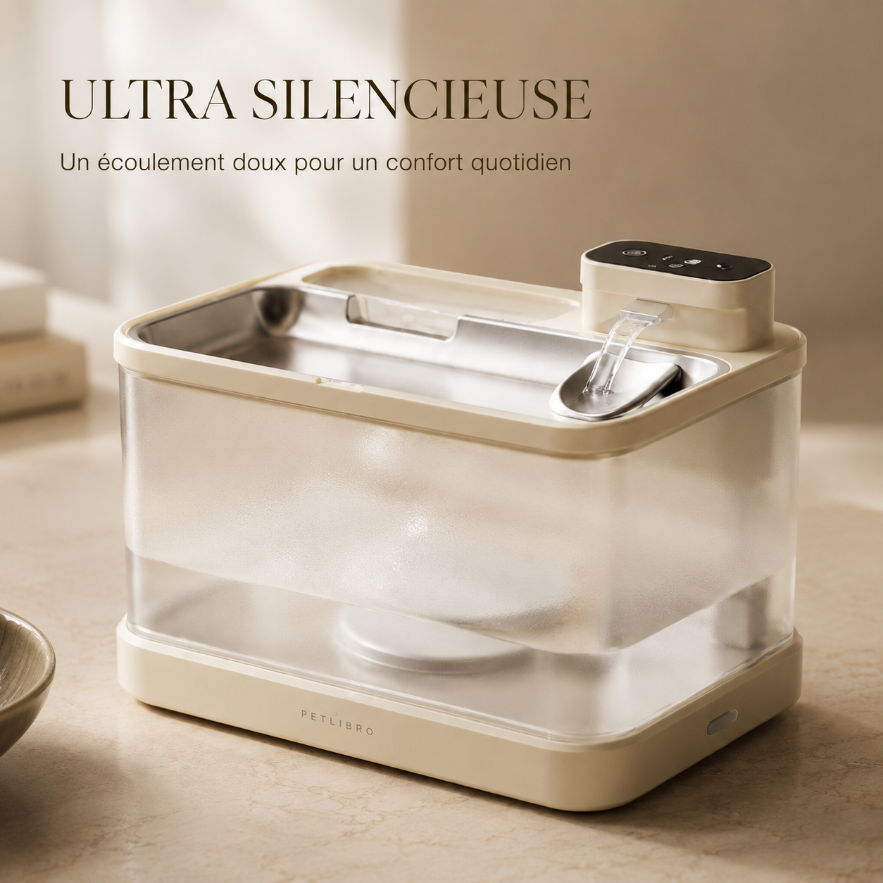 Fontaine à Eau Intelligente pour Chat – Batterie 5000 mAh & Base Chauffante