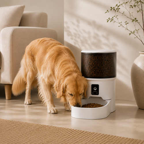 Distributeur automatique connecté pour chien avec caméra HD et application mobile