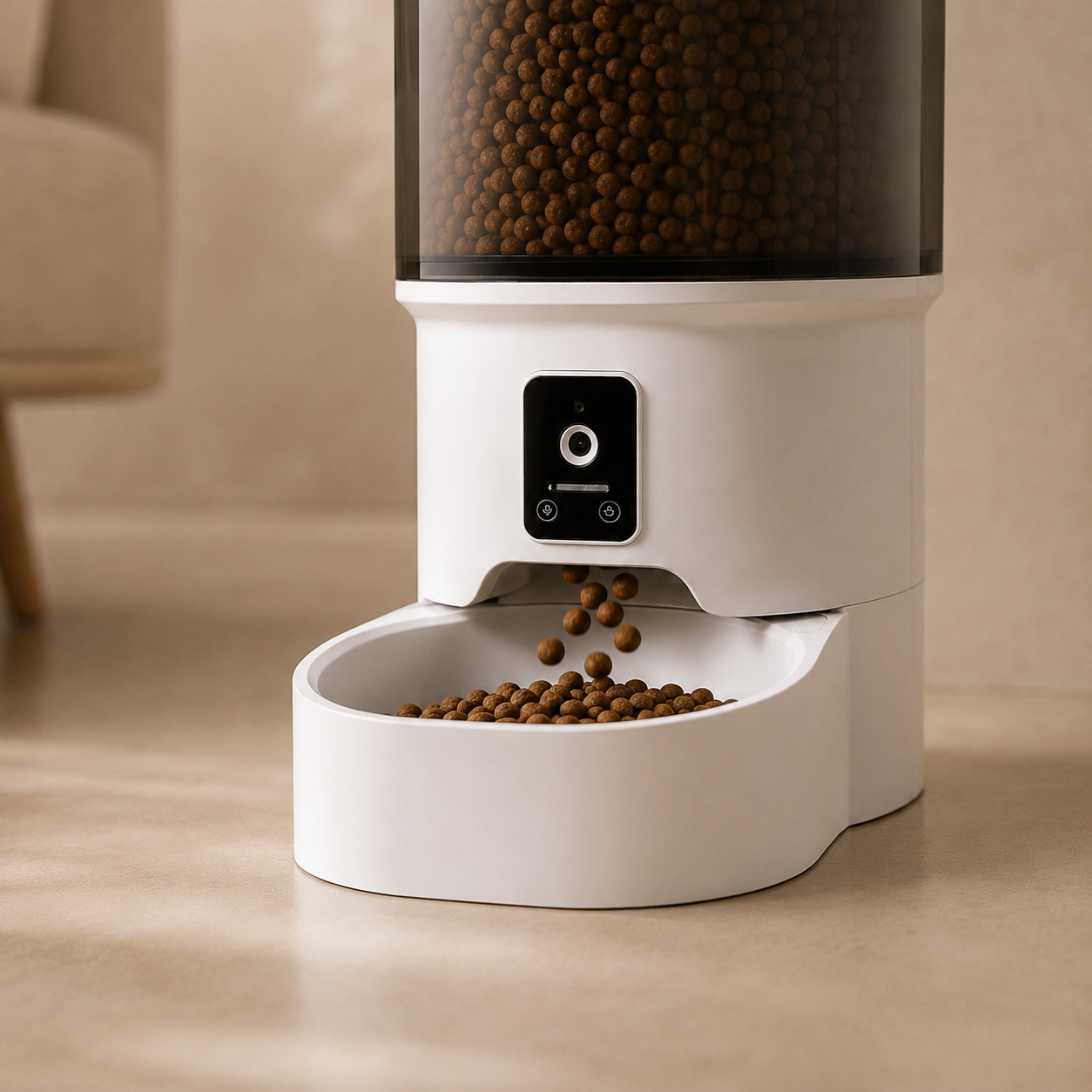 Distributeur automatique connecté pour chien avec caméra HD et application mobile