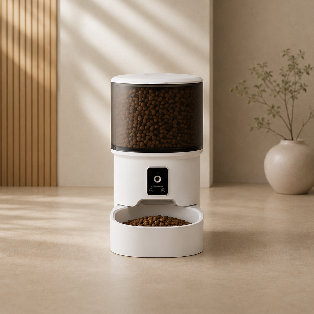 Distributeur automatique connecté pour chien avec caméra HD et application mobile