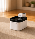 Fontaine à eau automatique pour chat avec base chauffante House Of Pets blanche 