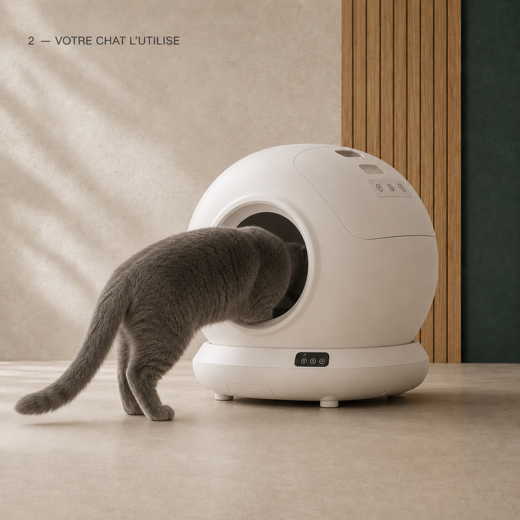 Litiere automatique intelligente pour chat grande capacité 78L House Of Pets